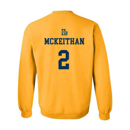La Salle - NCAA Men's Basketball : Corey McKeithan - Sports Shersey Crewneck Sweatshirt-1