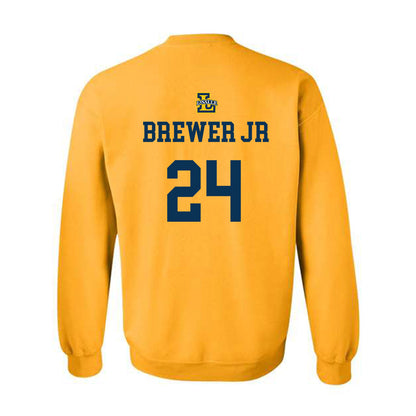 La Salle - NCAA Men's Basketball : Jerome Brewer Jr - Sports Shersey Crewneck Sweatshirt-1
