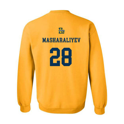 La Salle - NCAA Men's Basketball : Arlan Masharaliyev - Sports Shersey Crewneck Sweatshirt-1