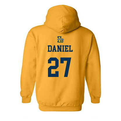 La Salle - NCAA Men's Basketball : Edwin Daniel - Sports Shersey Hooded Sweatshirt-1
