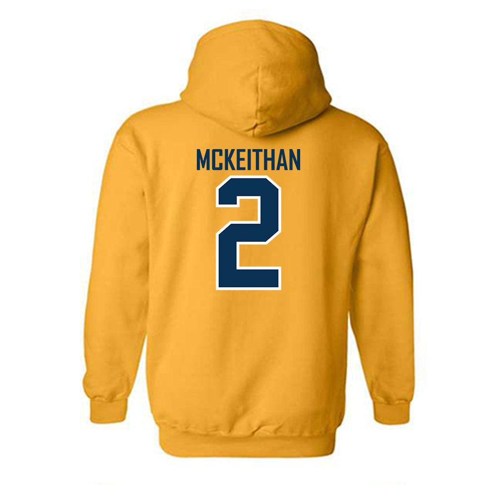 La Salle - NCAA Men's Basketball : Corey McKeithan - Generic Shersey Hooded Sweatshirt-1