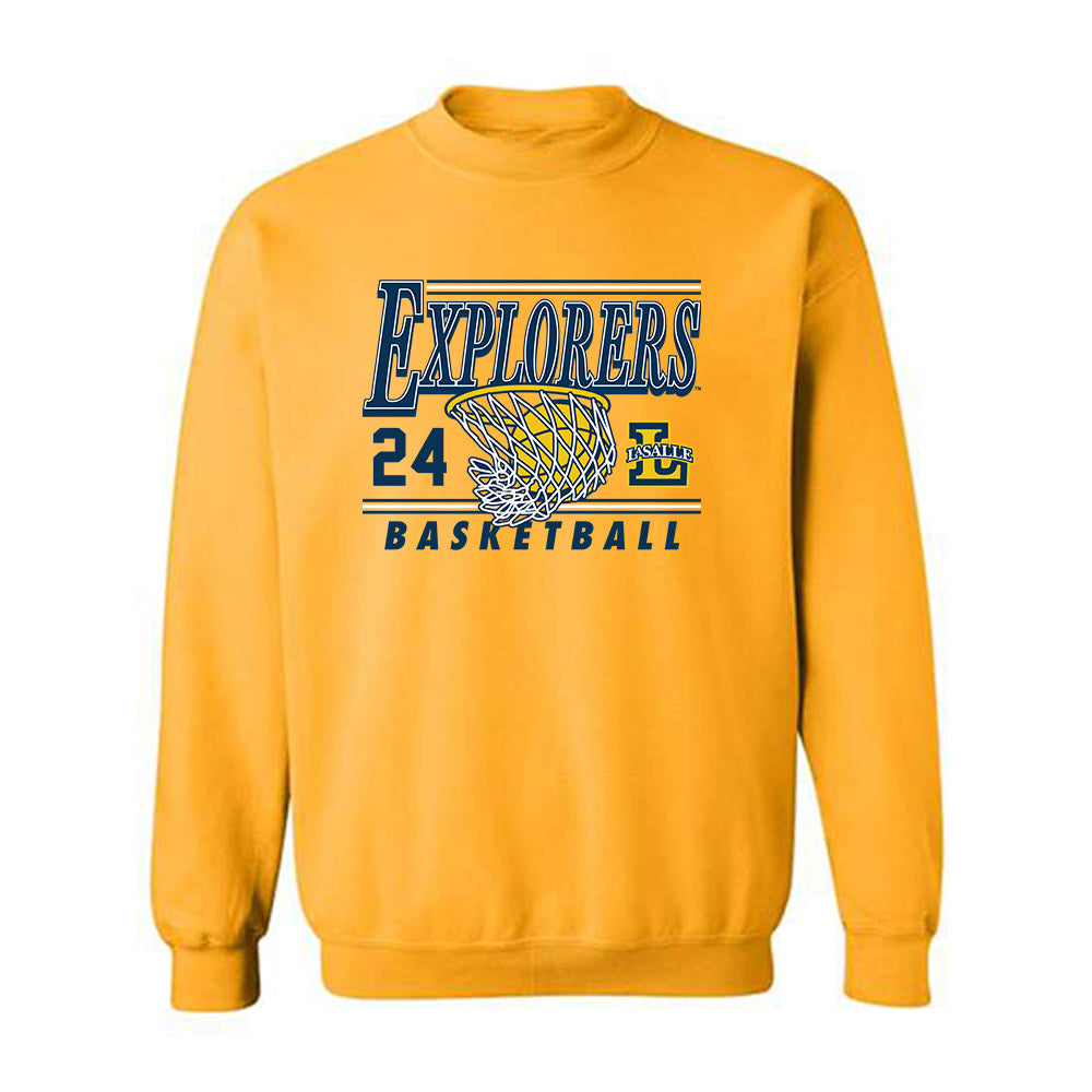 La Salle - NCAA Men's Basketball : Jerome Brewer Jr - Generic Shersey Crewneck Sweatshirt-0