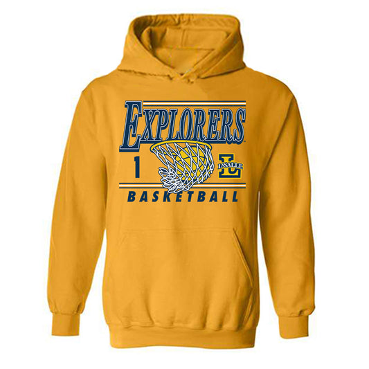La Salle - NCAA Men's Basketball : Ashton Walker - Generic Shersey Hooded Sweatshirt-0