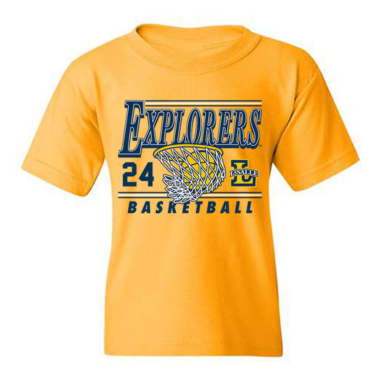 La Salle - NCAA Men's Basketball : Jerome Brewer Jr - Generic Shersey Youth T-Shirt-0