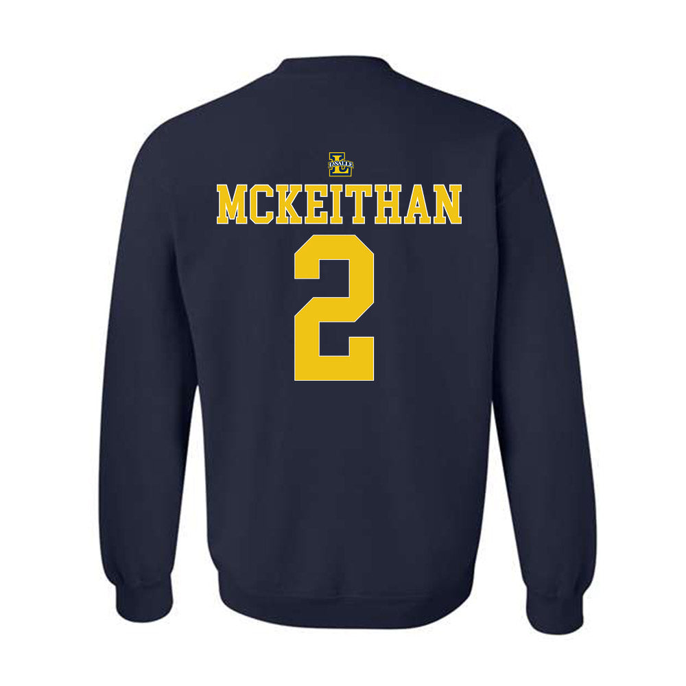 La Salle - NCAA Men's Basketball : Corey McKeithan - Generic Shersey Crewneck Sweatshirt-1