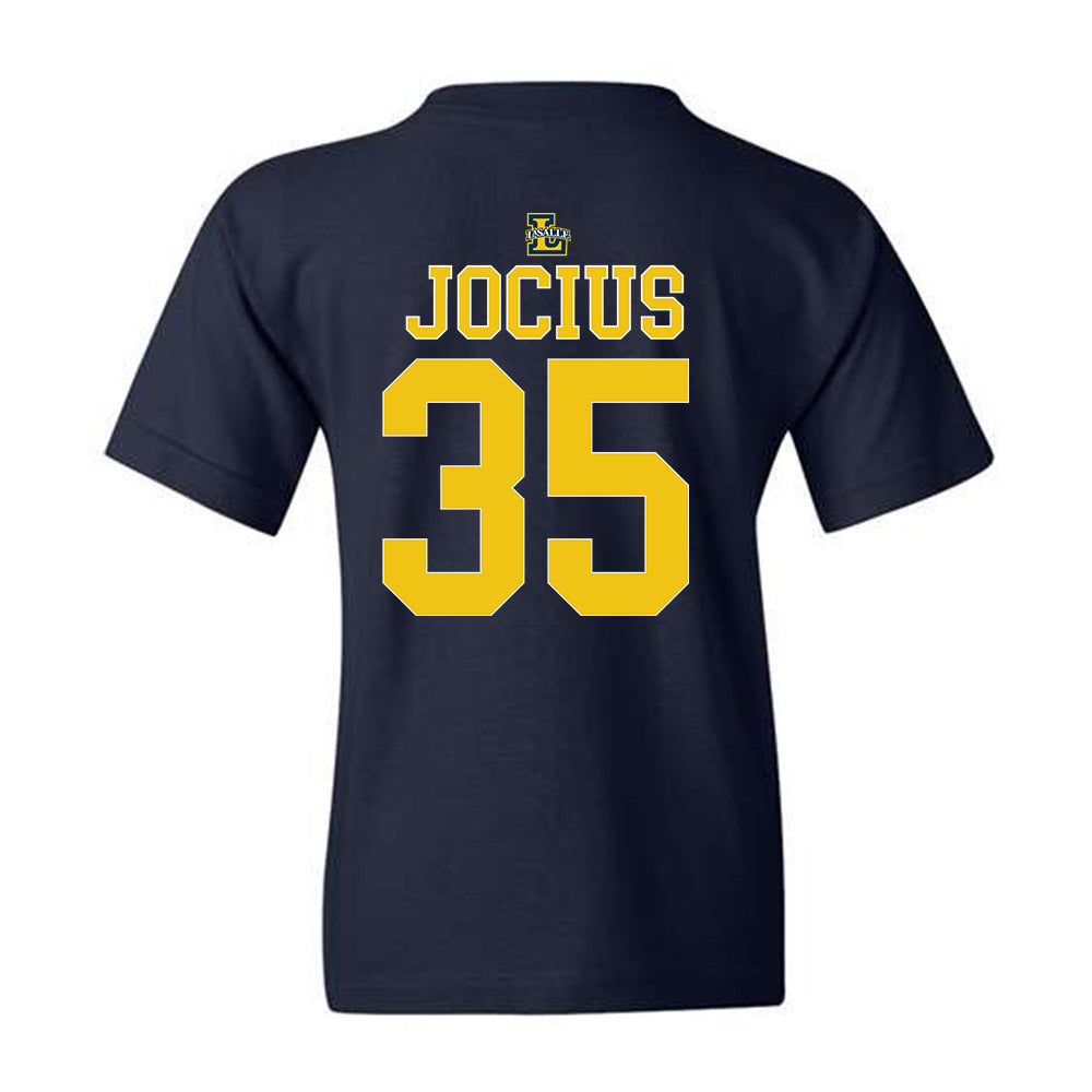 La Salle - NCAA Men's Basketball : Rokas Jocius - Youth T-Shirt