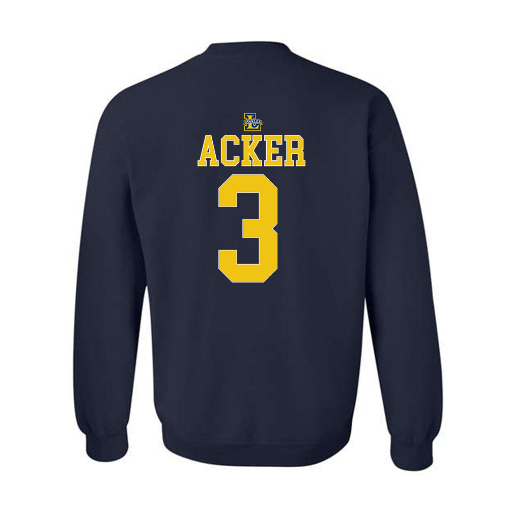 La Salle - NCAA Men's Basketball : Eric Acker - Generic Shersey Crewneck Sweatshirt-1