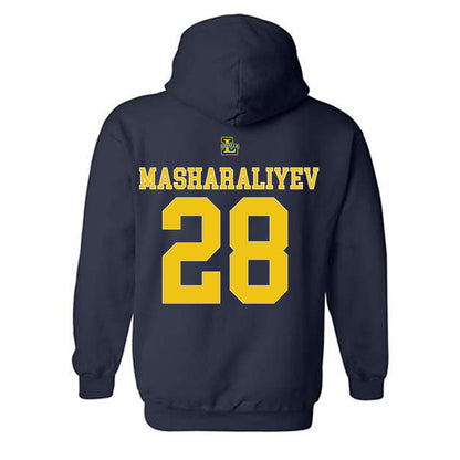 La Salle - NCAA Men's Basketball : Arlan Masharaliyev - Generic Shersey Hooded Sweatshirt-1