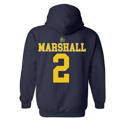 La Salle - NCAA Men's Basketball : Jaeden Marshall - Generic Shersey Hooded Sweatshirt-1