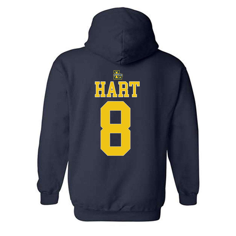 La Salle - NCAA Men's Basketball : Nas Hart - Generic Shersey Hooded Sweatshirt-1