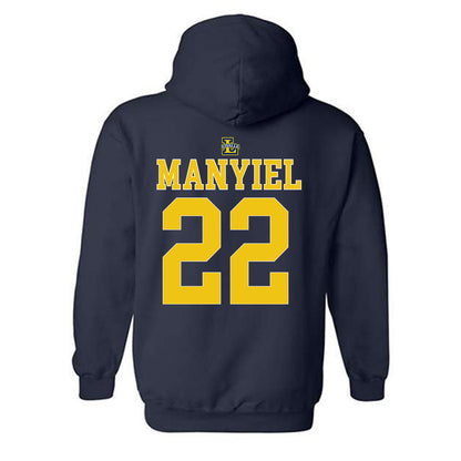La Salle - NCAA Women's Basketball : Yar Manyiel - Generic Shersey Hooded Sweatshirt-1