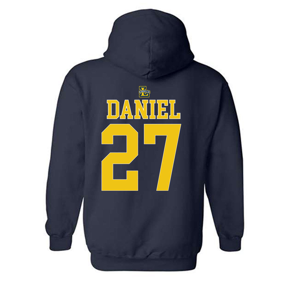 La Salle - NCAA Men's Basketball : Edwin Daniel - Generic Shersey Hooded Sweatshirt-1