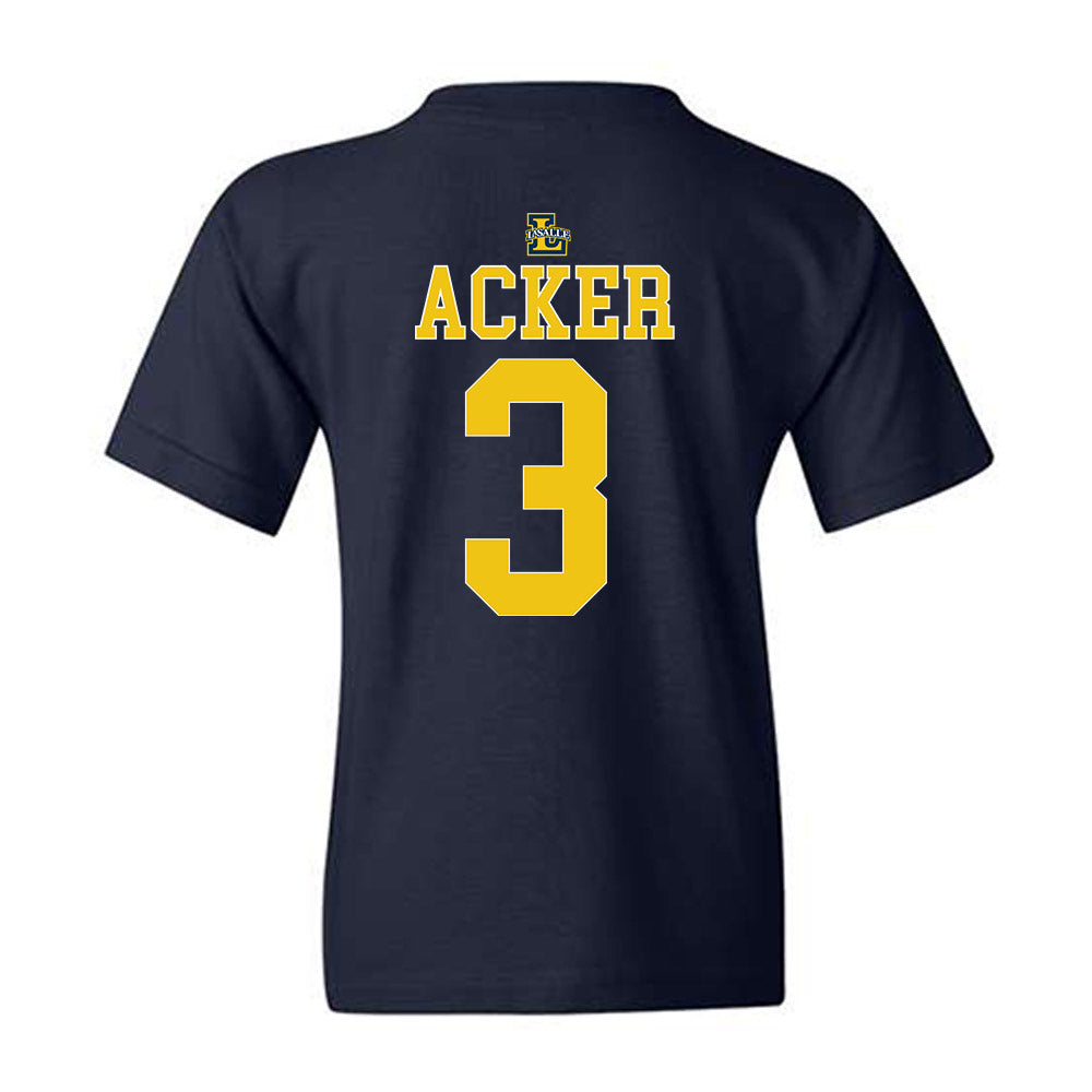 La Salle - NCAA Men's Basketball : Eric Acker - Generic Shersey Youth T-Shirt-1