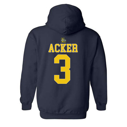 La Salle - NCAA Men's Basketball : Eric Acker - Generic Shersey Hooded Sweatshirt-1