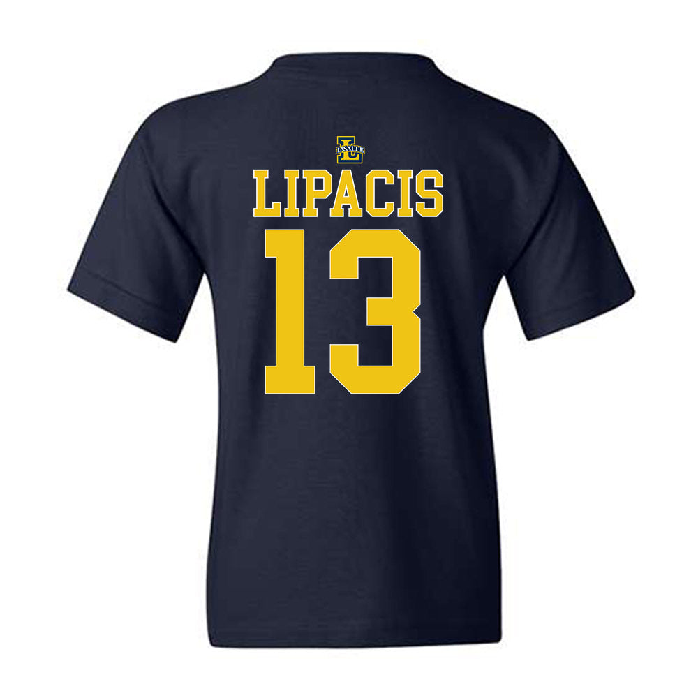 La Salle - NCAA Men's Basketball : Maximillian Lipacis - Generic Shersey Youth T-Shirt-1