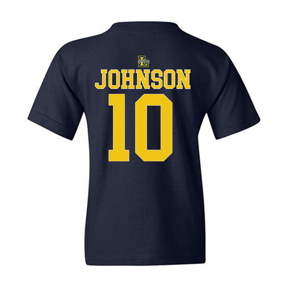 La Salle - NCAA Men's Basketball : Jaden Johnson - Generic Shersey Youth T-Shirt-1