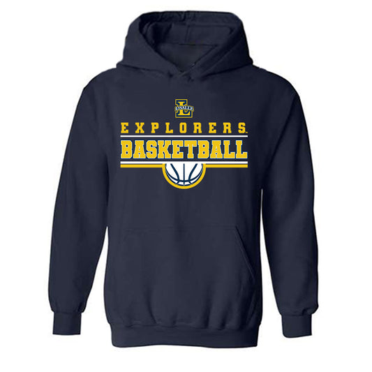 La Salle - NCAA Men's Basketball : Eric Acker - Generic Shersey Hooded Sweatshirt-0