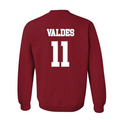 Troy - NCAA Men's Basketball : Victor Valdes - Shersey Crewneck Sweatshirt-1