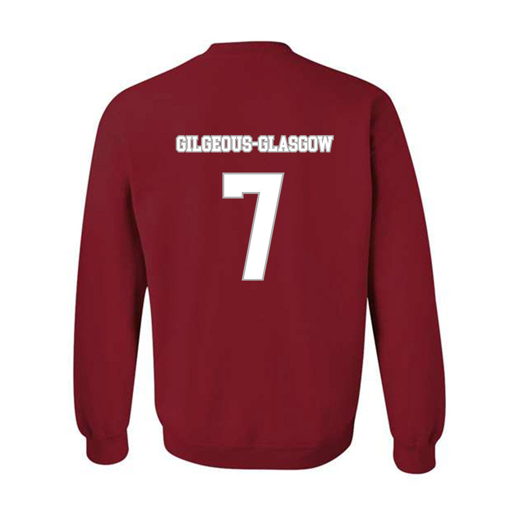 Troy - NCAA Men's Basketball : Javier Gilgeous-Glasgow - Shersey Crewneck Sweatshirt-1