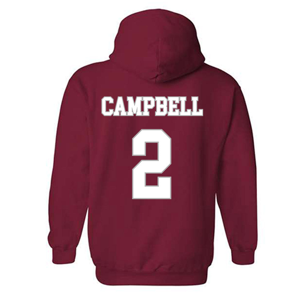 Troy - NCAA Men's Basketball : Cobi Campbell - Shersey Hooded Sweatshirt-1