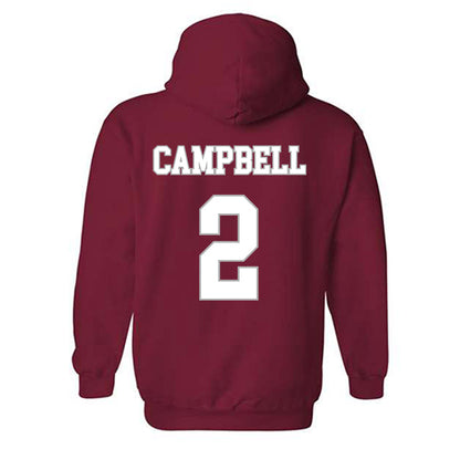 Troy - NCAA Men's Basketball : Cobi Campbell - Shersey Hooded Sweatshirt-1
