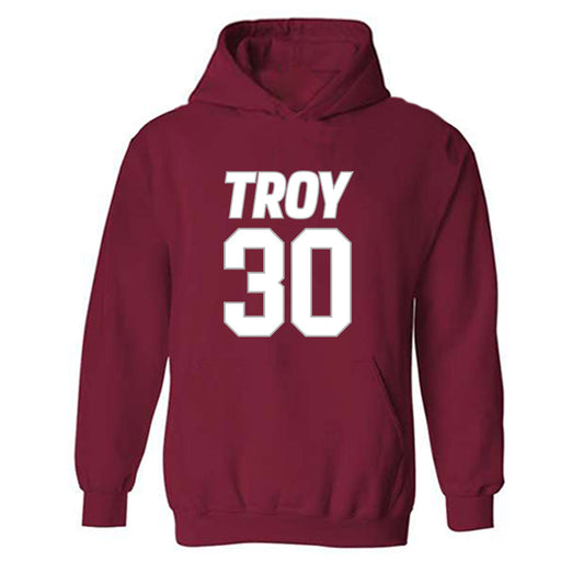 Troy - NCAA Men's Basketball : Hikaru Awata - Shersey Hooded Sweatshirt-0
