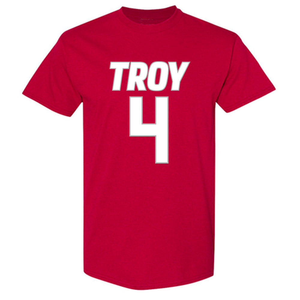 Troy - NCAA Men's Basketball : Emmanuel Clarton - Shersey T-Shirt-0