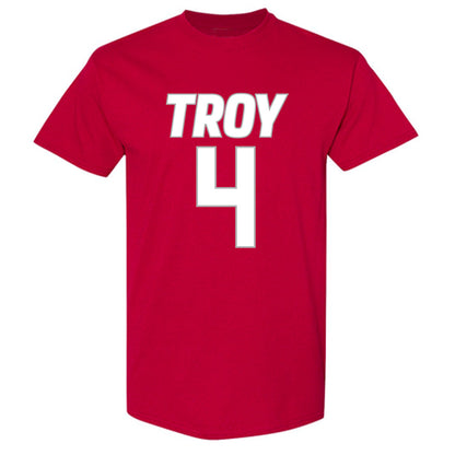 Troy - NCAA Men's Basketball : Emmanuel Clarton - Shersey T-Shirt-0