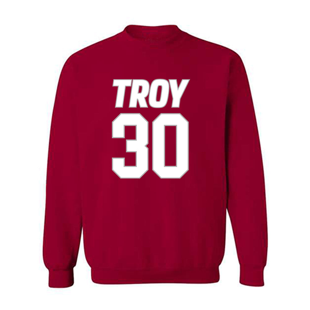 Troy - NCAA Men's Basketball : Hikaru Awata - Shersey Crewneck Sweatshirt-0