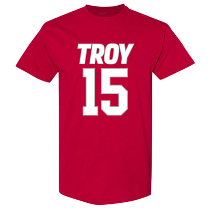 Troy - NCAA Women's Basketball : Jasmine Timmons - Shersey T-Shirt-0
