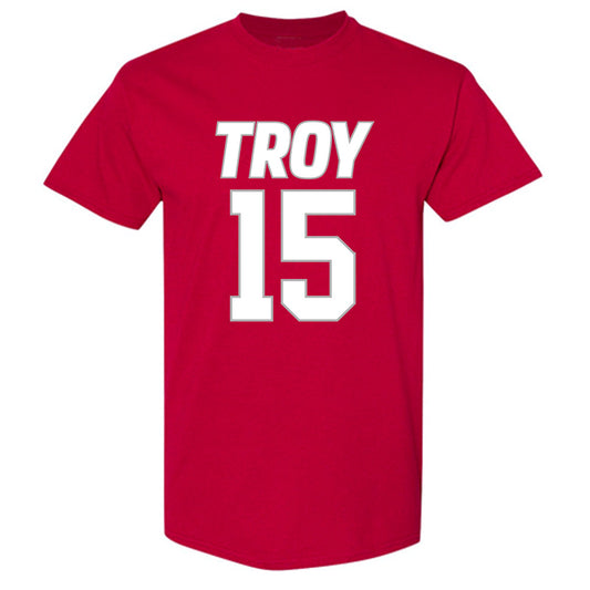 Troy - NCAA Women's Basketball : Jasmine Timmons - Shersey T-Shirt-0