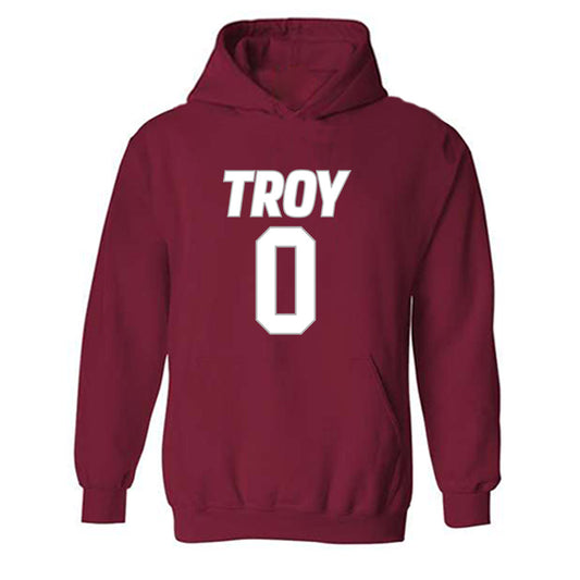 Troy - NCAA Men's Basketball : Kerrington Kiel - Shersey Hooded Sweatshirt-0