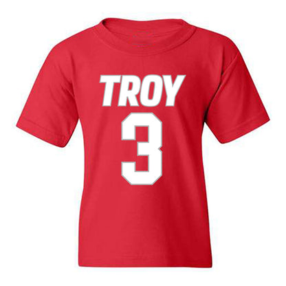 Troy - NCAA Women's Basketball : Emani Jenkins - Shersey Youth T-Shirt-0