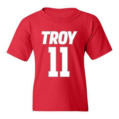 Troy - NCAA Men's Basketball : Victor Valdes - Shersey Youth T-Shirt-0