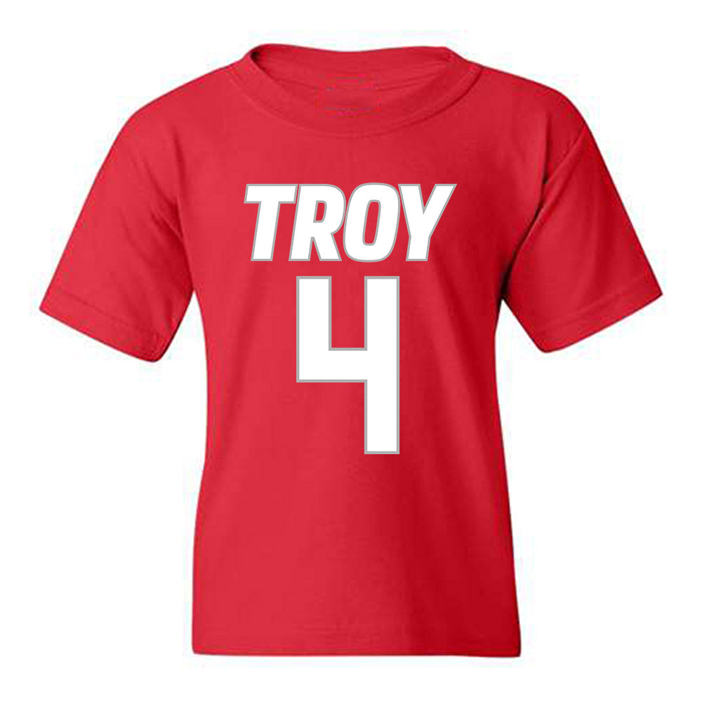 Troy - NCAA Men's Basketball : Emmanuel Clarton - Shersey Youth T-Shirt-0