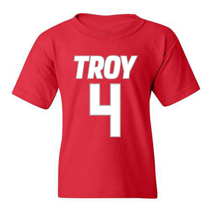 Troy - NCAA Men's Basketball : Emmanuel Clarton - Shersey Youth T-Shirt-0