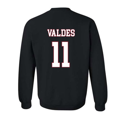 Troy - NCAA Men's Basketball : Victor Valdes - Crewneck Sweatshirt-1