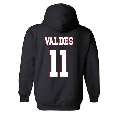 Troy - NCAA Men's Basketball : Victor Valdes - Hooded Sweatshirt-1