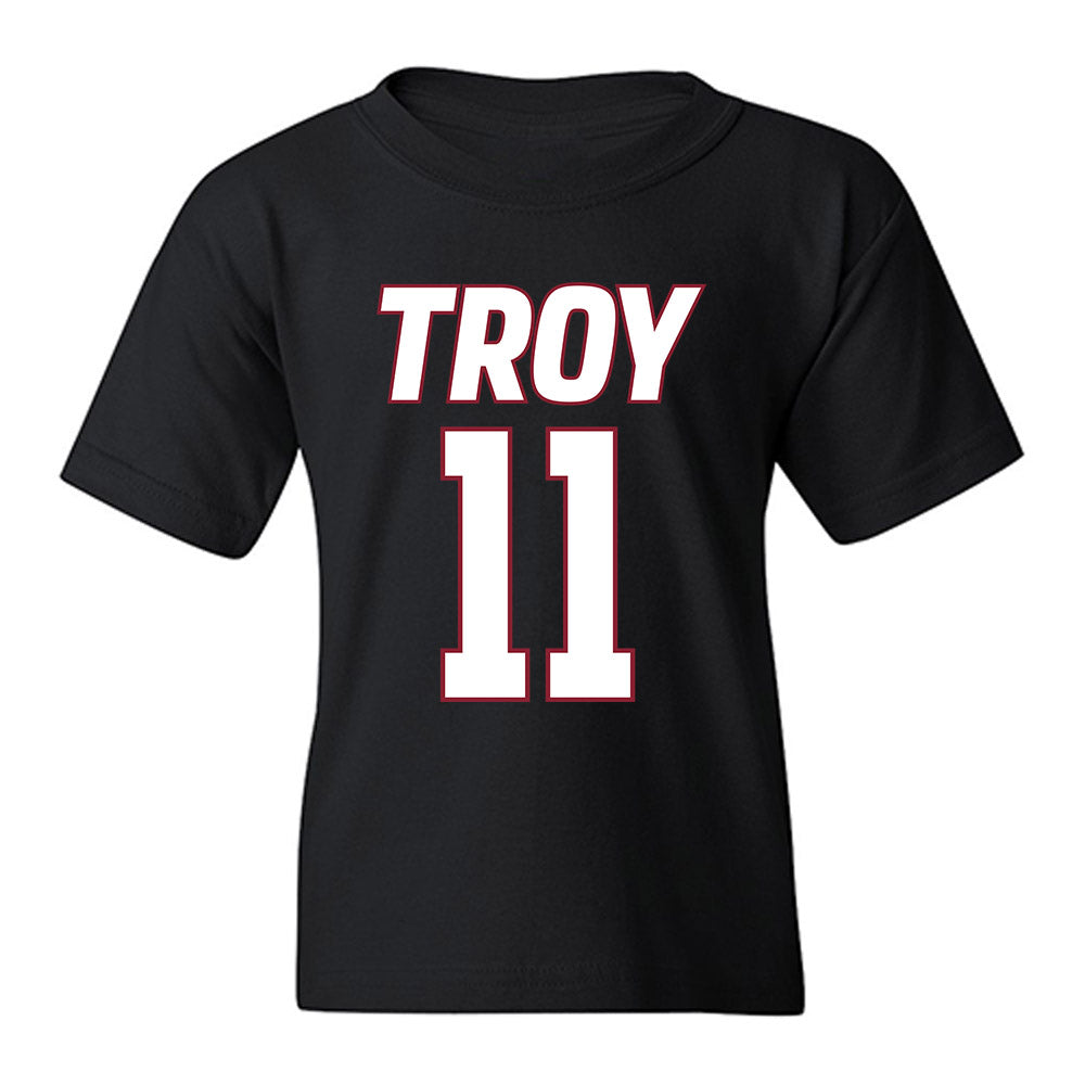 Troy - NCAA Men's Basketball : Victor Valdes - Youth T-Shirt-0