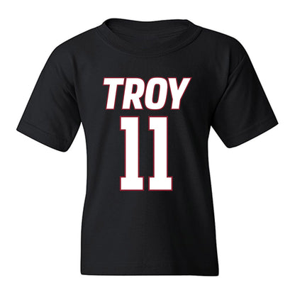 Troy - NCAA Men's Basketball : Victor Valdes - Youth T-Shirt-0