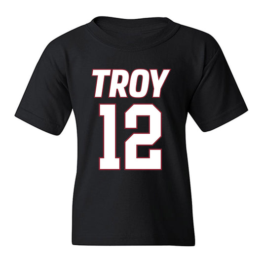 Troy - NCAA Women's Basketball : Maeva de la Fortuna Ngnawo Nguiensam - Youth T-Shirt-0