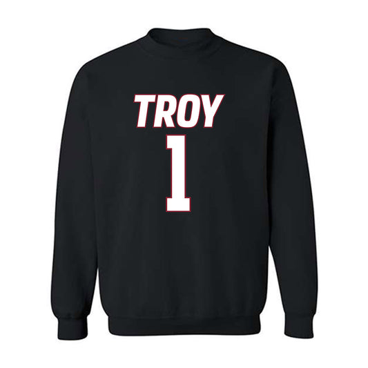 Troy - NCAA Women's Basketball : Saniya Jackson - Crewneck Sweatshirt-0
