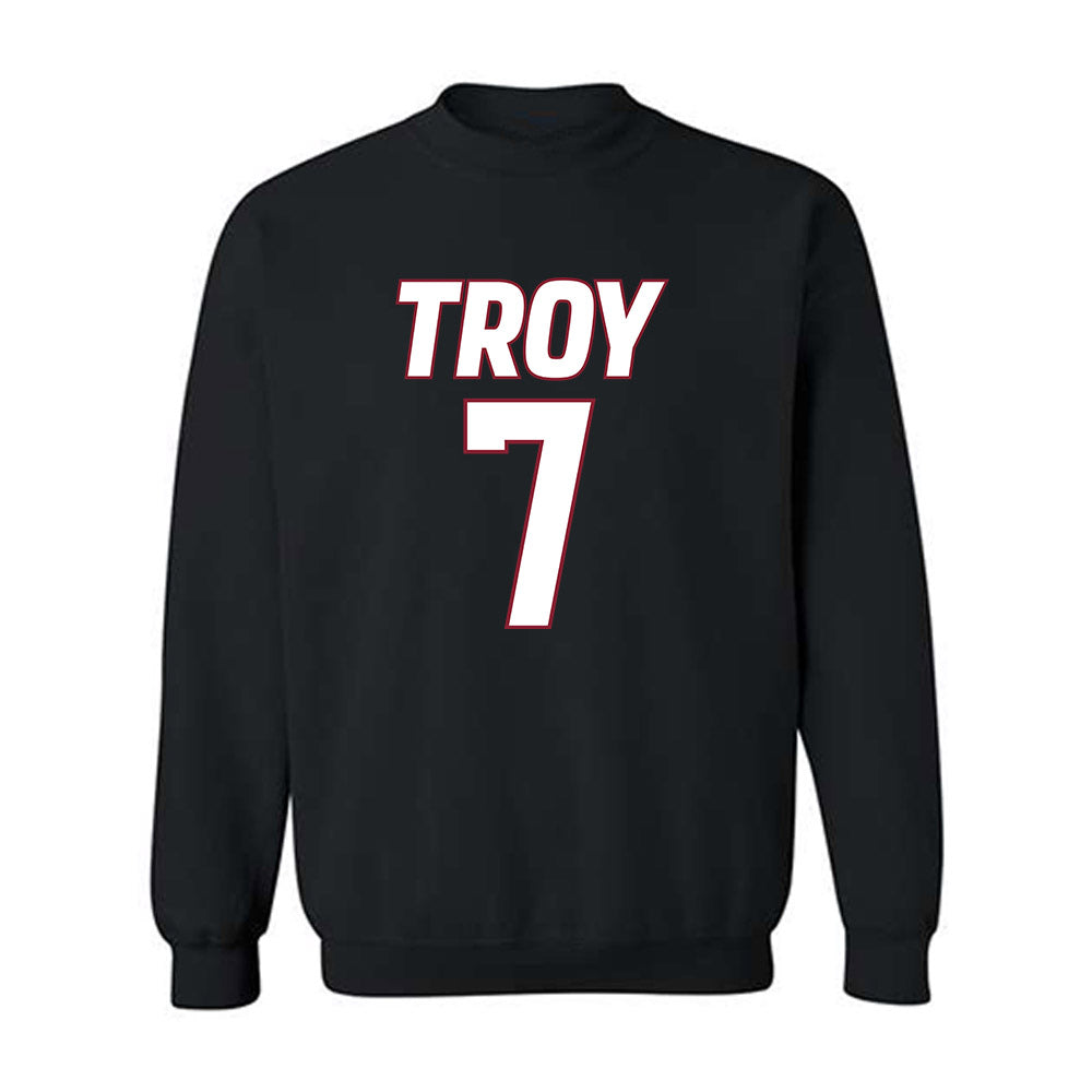 Troy - NCAA Men's Basketball : Javier Gilgeous-Glasgow - Crewneck Sweatshirt-0