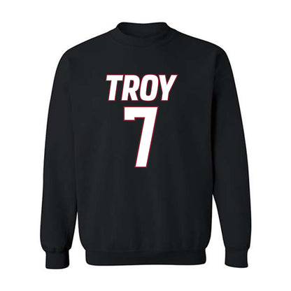 Troy - NCAA Men's Basketball : Javier Gilgeous-Glasgow - Crewneck Sweatshirt-0