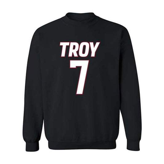 Troy - NCAA Men's Basketball : Javier Gilgeous-Glasgow - Crewneck Sweatshirt-0