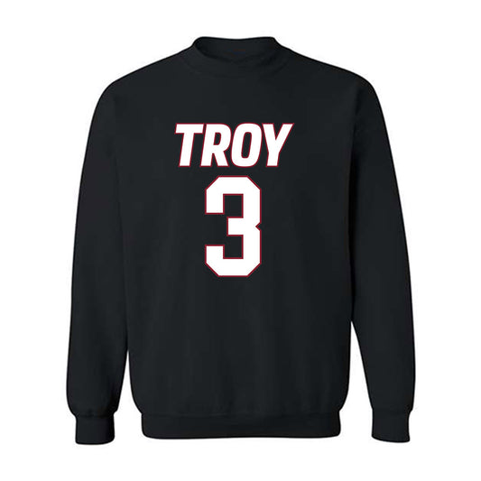 Troy - NCAA Women's Basketball : Emani Jenkins - Crewneck Sweatshirt-0
