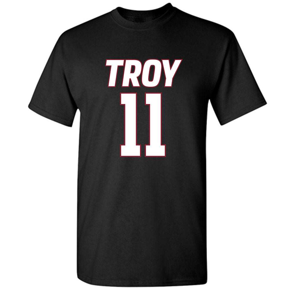 Troy - NCAA Men's Basketball : Victor Valdes - T-Shirt-0