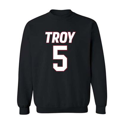 Troy - NCAA Men's Basketball : Javen Colbert - Crewneck Sweatshirt-0