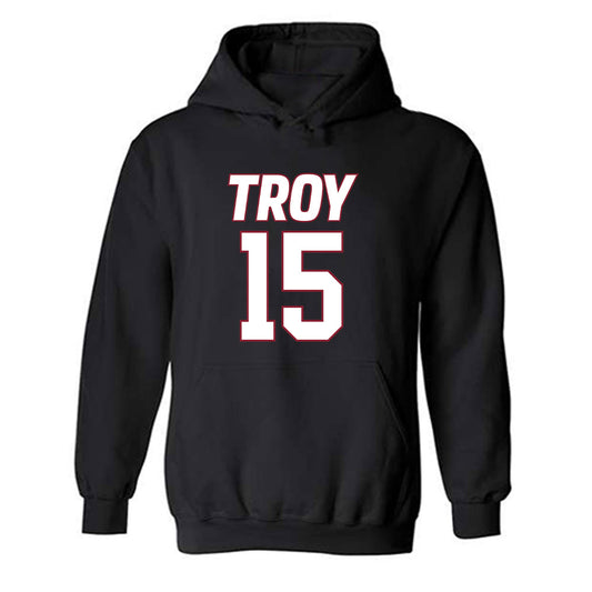 Troy - NCAA Women's Basketball : Jasmine Timmons - Hooded Sweatshirt-0