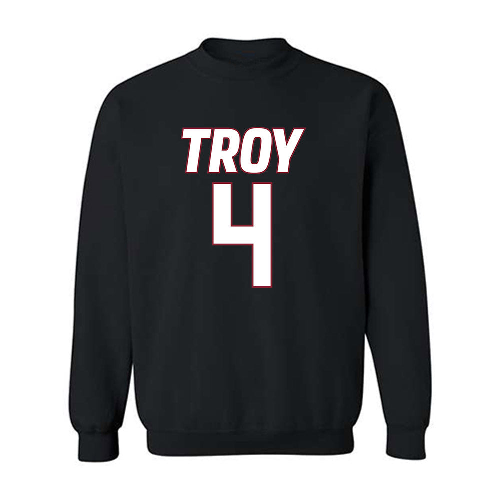 Troy - NCAA Men's Basketball : Emmanuel Clarton - Crewneck Sweatshirt-0